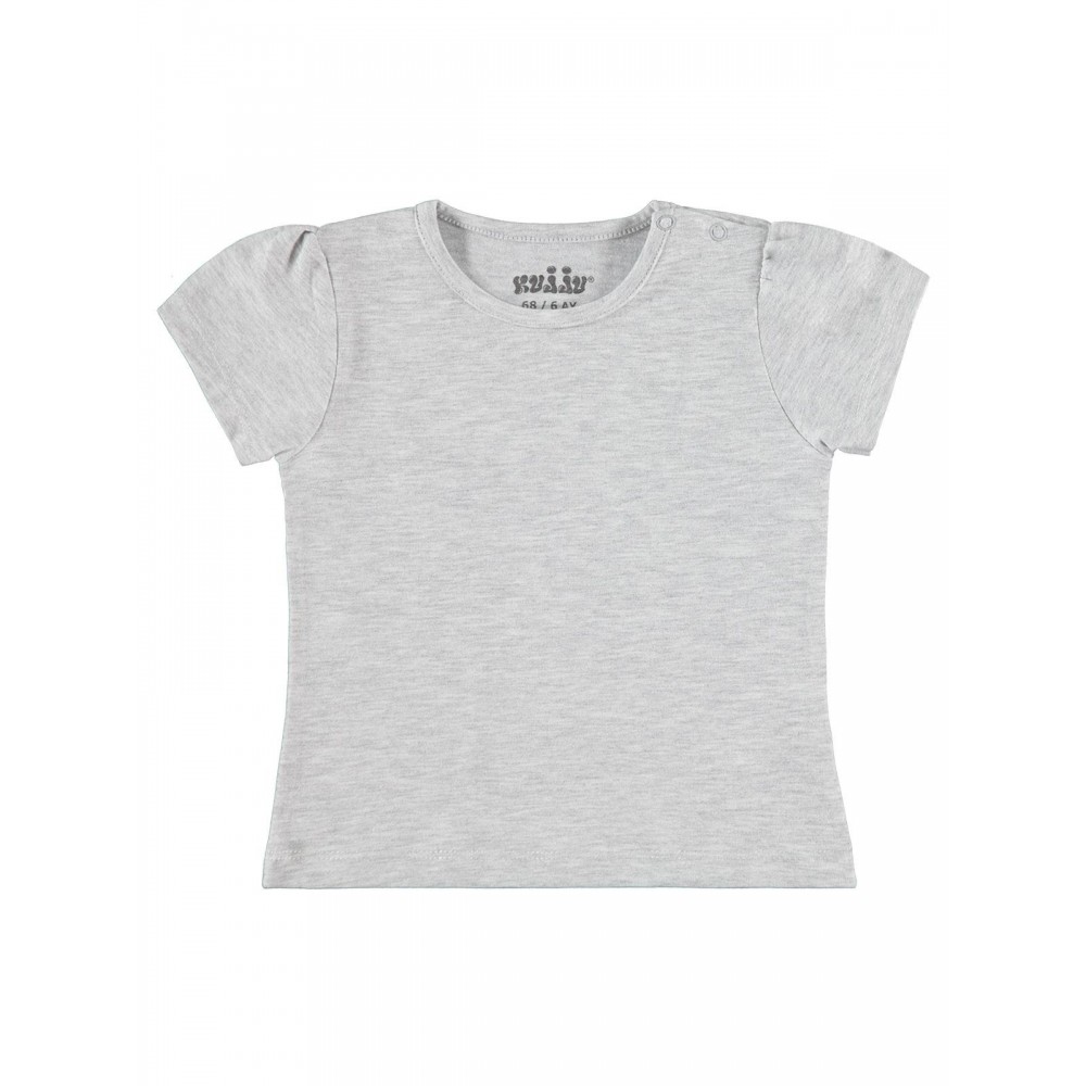 Kujju Baby Girl Βρεφικό T-Shirt 6-18 Μηνών Γκρι
