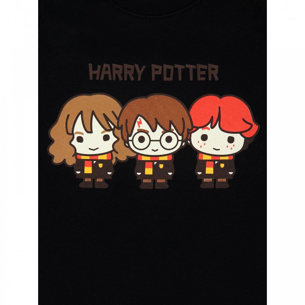 Harry Potter Baby Boy Βρεφική Μπλούζα 6-18 Μηνών Μαύρο