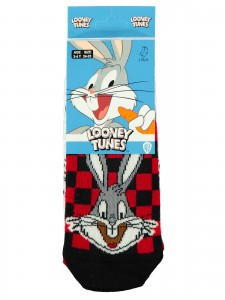 Bugs Bunny Παιδικό Σετ Κάλτσες 2 Τμχ Για Αγόρι 3-11 Χρονών Μαύρο