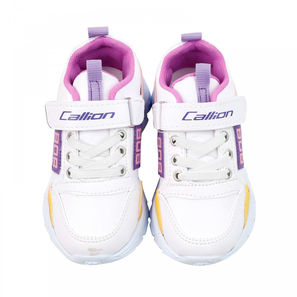 Callion Girls Παιδικό Αθλητικό Παπούτσι Νο 26-30 Λευκό