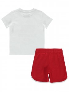 Παιδικό Σετ Για Αγόρι 2-5 Χρονών Λευκό-Κόκκινο