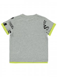 Παιδικό T-Shirt Για Αγόρι 6-9 Χρονών Γκρι Μελανζέ