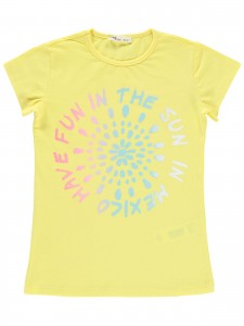 Παιδικό T-Shirt Για Κορίτσι 10-13 Χρονών Κίτρινο