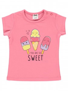 Βρεφικό T-Shirt Για Κορίτσι 6-18 Μηνών Ροζ