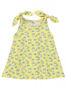 Βρεφικό Φόρεμα 6-18 Μηνών Κίτρινο