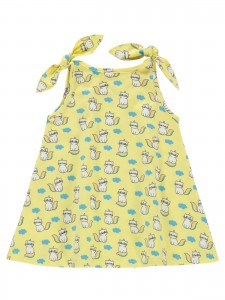 Βρεφικό Φόρεμα 6-18 Μηνών Κίτρινο