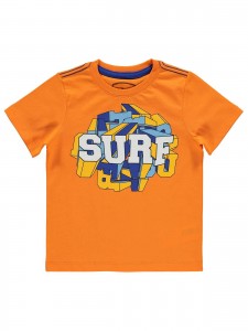 Παιδικό T-Shirt Για Αγόρι 2-5 Χρονών Πορτοκαλί