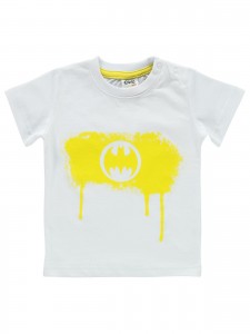 Batman Βρεφικό T-Shirt Για Αγόρι 6-18 Μηνών Λευκό