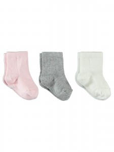 Civil Baby Girl Βρεφικό Σετ Κάλτσες 3Τμχ 0-12 Μηνών Ροζ