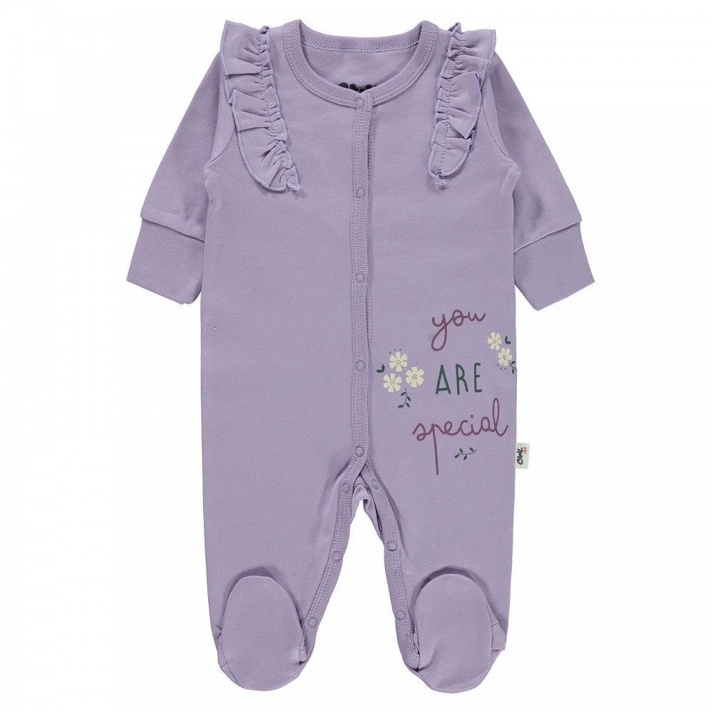 Civil Baby Girl Βρεφικό Φορμάκι 1-6 Μηνών Λιλά