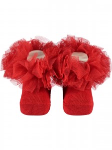 Minidamla Baby Girl Βρεφική Κάλτσα 0-3 Μηνών Κόκκινο