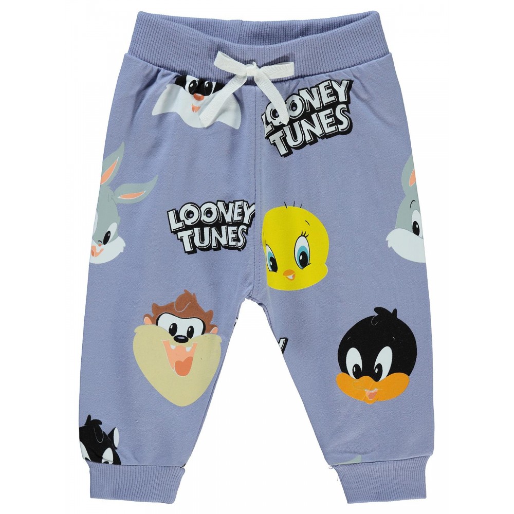 Looney Tunes Βρεφικό Παντελόνι Φόρμας 6-18 Μηνών Λιλά