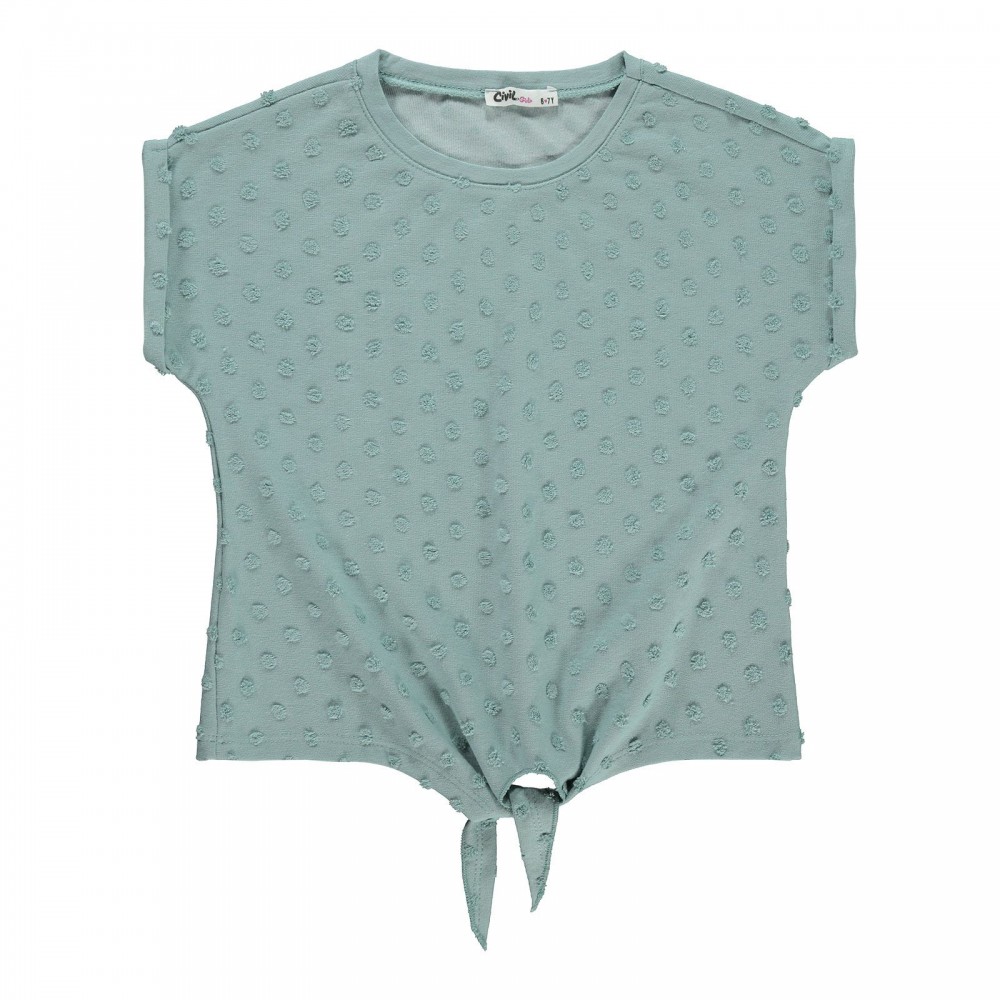 Civil Girls Παιδικό T-Shirt 6-9 Χρονών Ανοιχτό Πράσινο