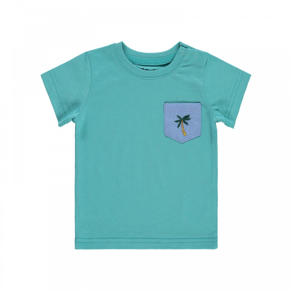 Civil Baby Boy Βρεφικό T-Shirt 6-18 Μηνών Πετρόλ
