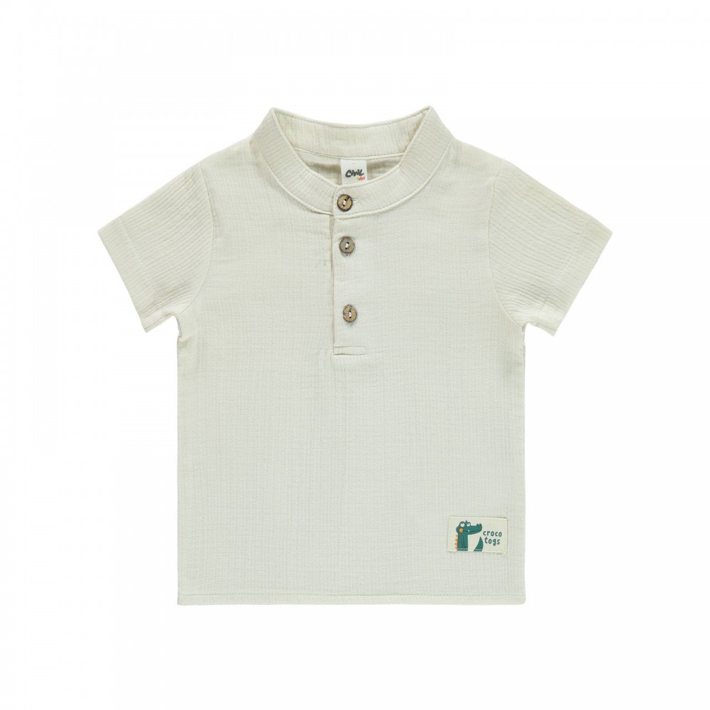 Civil Baby Boy Βρεφικό T-Shirt 6-18 Μηνών Μπεζ