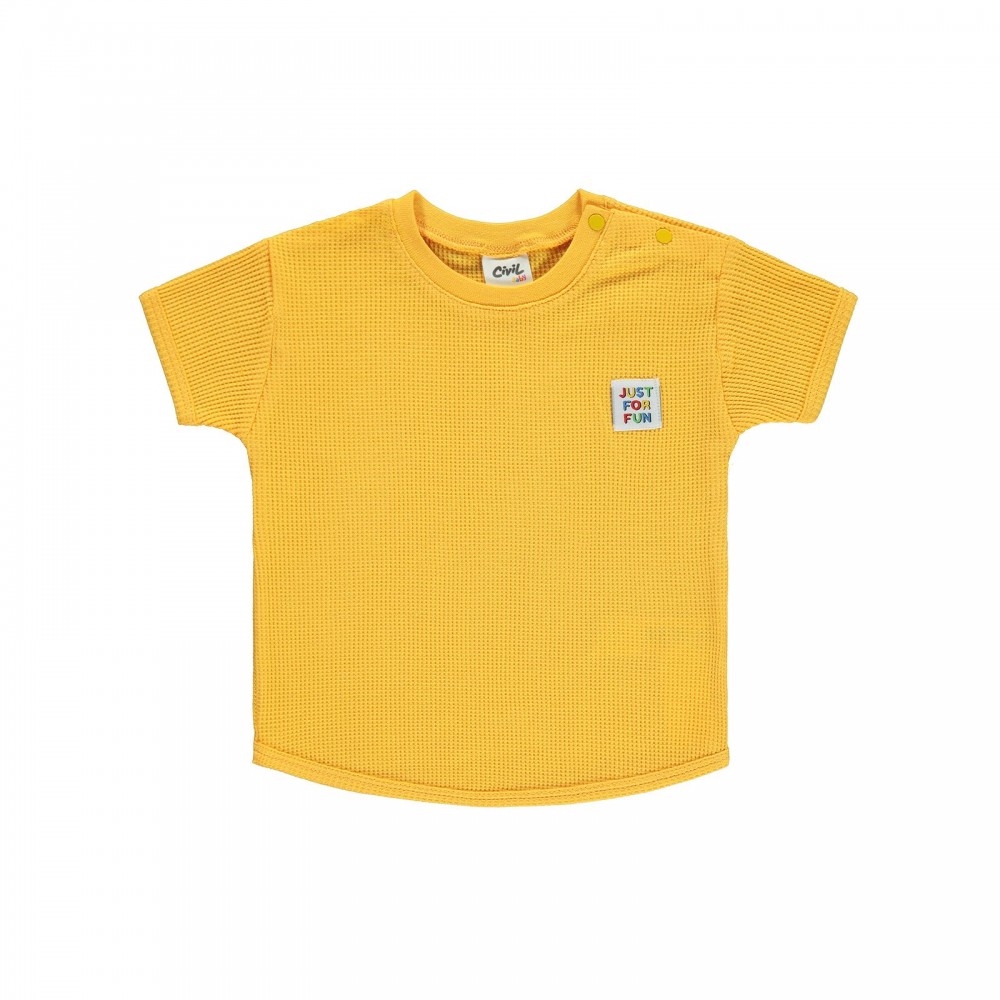 Civil Baby Boy Βρεφικό T-Shirt 6-18 Μηνών Κίτρινο