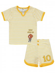Civil Baby Boy Βρεφικό Σετ 6-18 Μηνών Κίτρινο