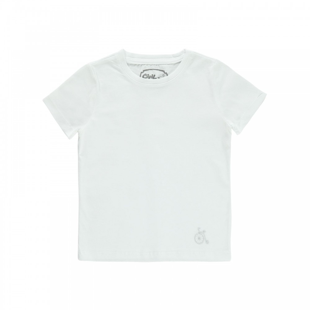 Civil Boys Παιδικό T-Shirt 2-5 Χρονών Λευκό