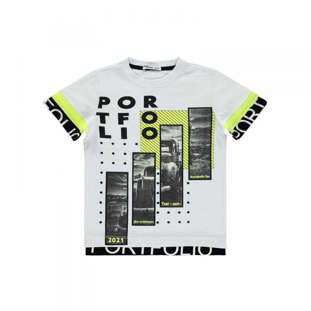Civil Boys Παιδικό T-Shirt 6-9 Χρονών Λευκό