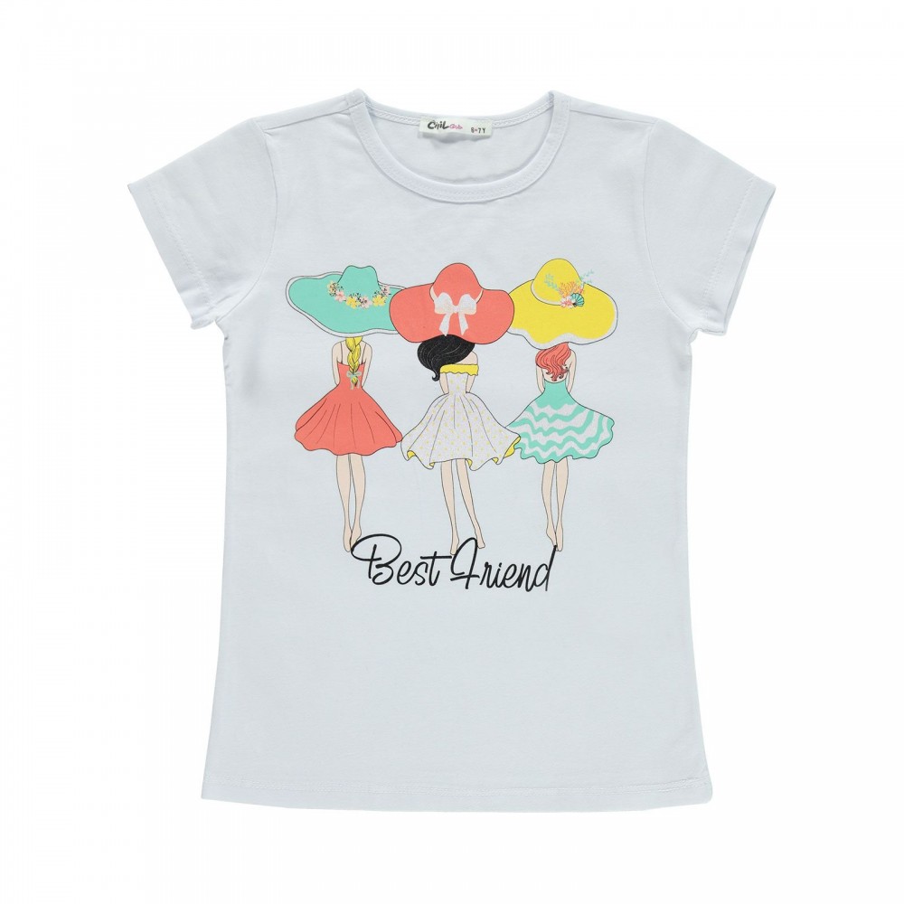 Civil Girls Παιδικό T-Shirt 6-9 Χρονών Λευκό
