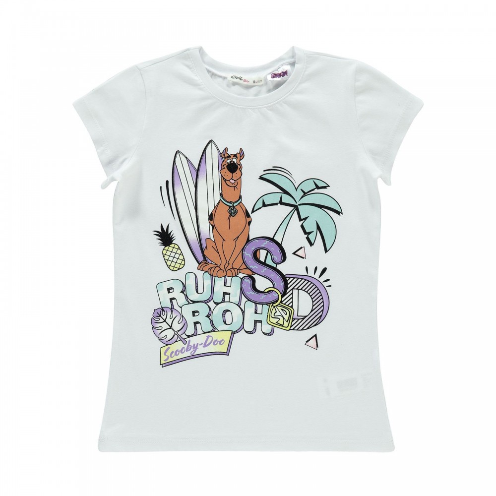 Scooby Doo Girls Παιδικό T-Shirt 10-13 Χρονών Λευκό