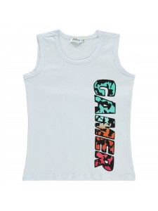 Civil Boys Παιδικό Αμάνικο T-Shirt 2-5 Χρονών Λευκό