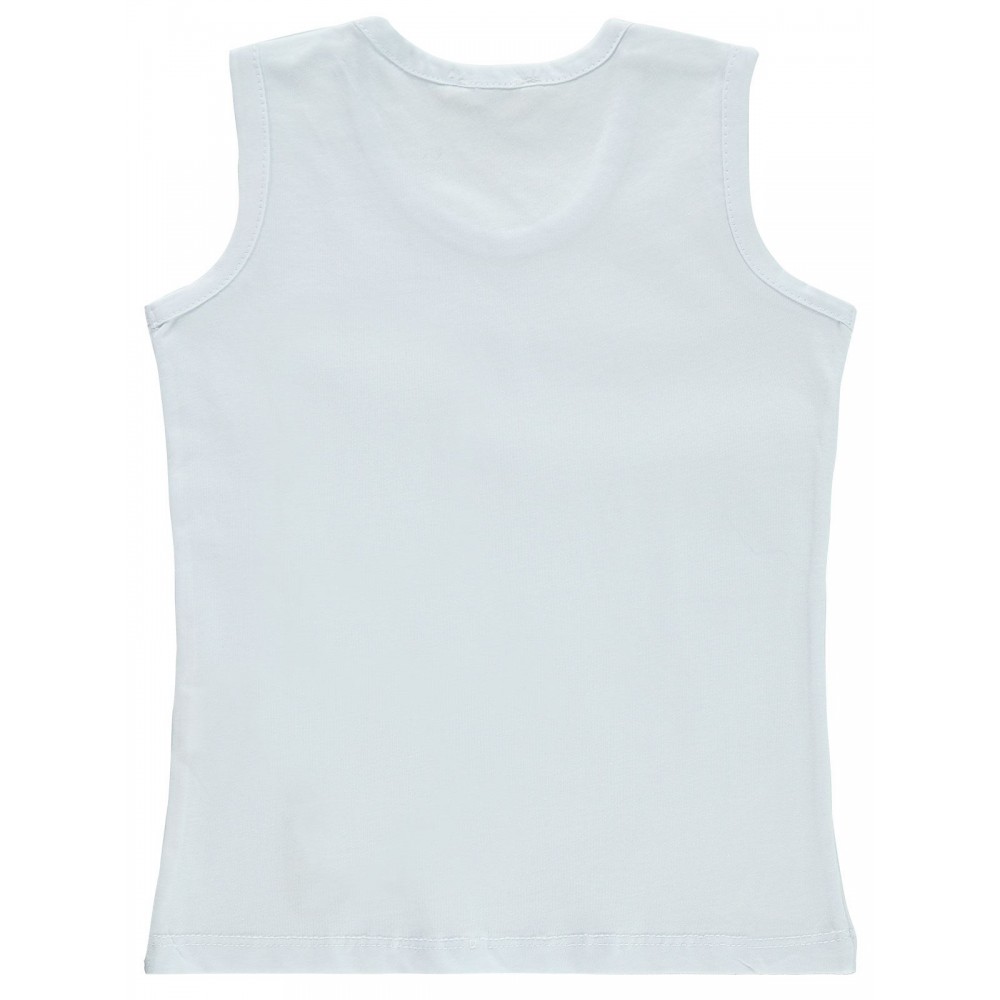 Civil Boys Παιδικό Αμάνικο T-Shirt 2-5 Χρονών Λευκό