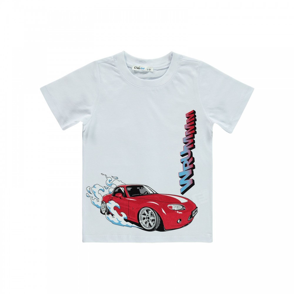 Civil Boys Παιδικό T-Shirt 2-5 Χρονών Λευκό