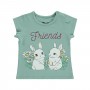 Civil Baby Girl Βρεφικό T-Shirt 6-18 Μηνών Ανοιχτό Πράσινο