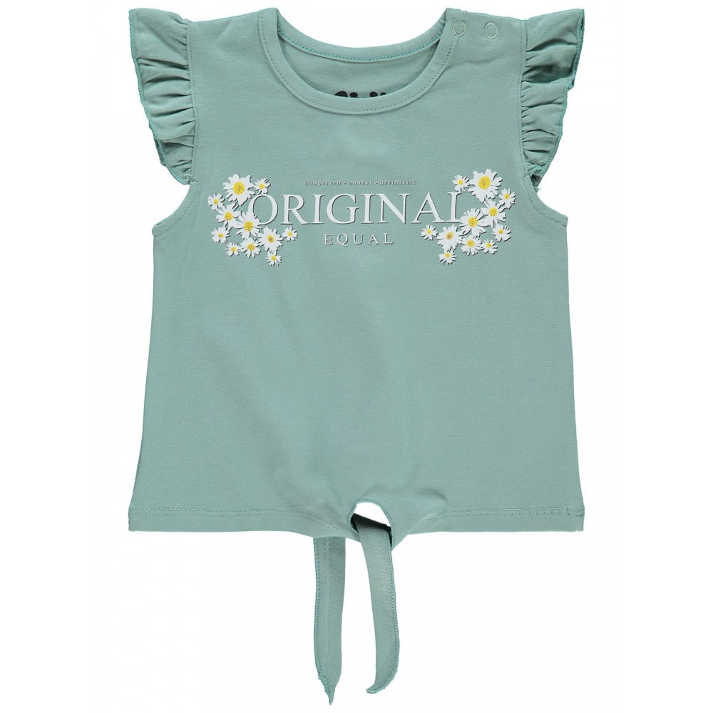 Civil Baby Girl Βρεφικό T-Shirt 6-18 Μηνών Ανοιχτό Πράσινο