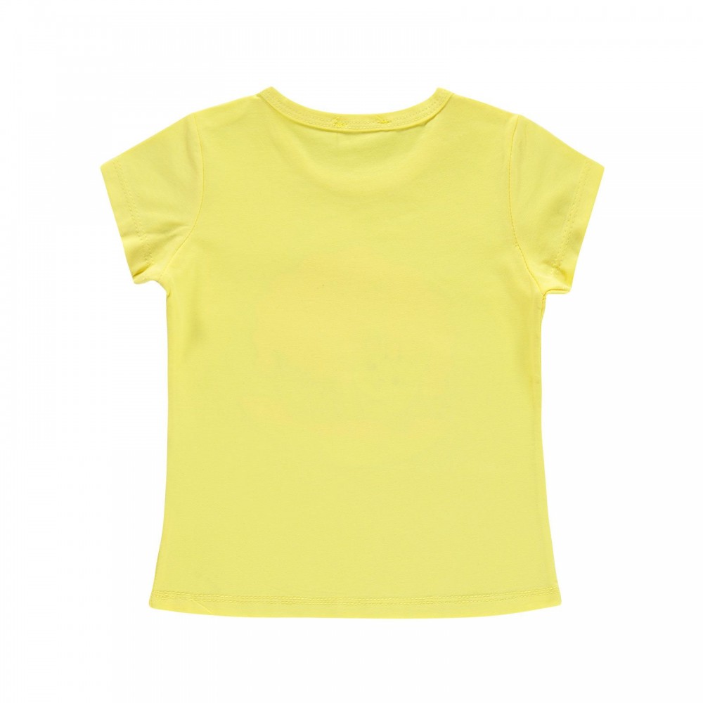 Civil Girls Παιδικό T-Shirt 2-5 Χρονών Κίτρινο