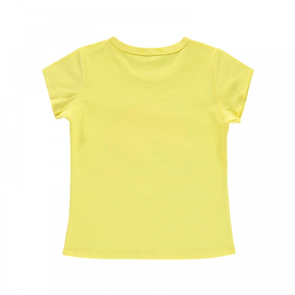 Civil Girls Παιδικό T-Shirt 2-5 Χρονών Κίτρινο