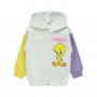 Tweety Girls Παιδική Ζακέτα Με Κουκούλα 2-5 Χρονών Εκρού