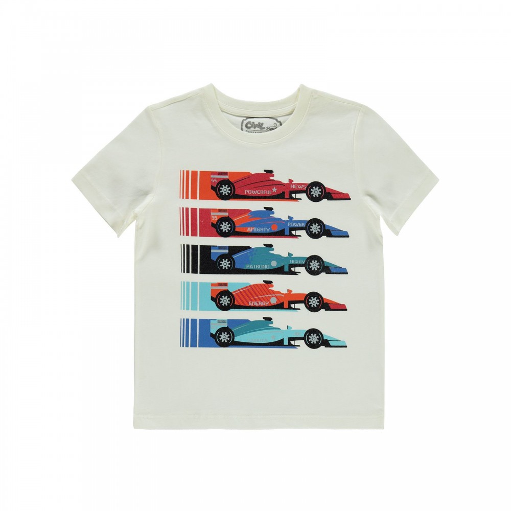 Civil Boys Παιδικό T-Shirt 6-9 Χρονών Εκρού