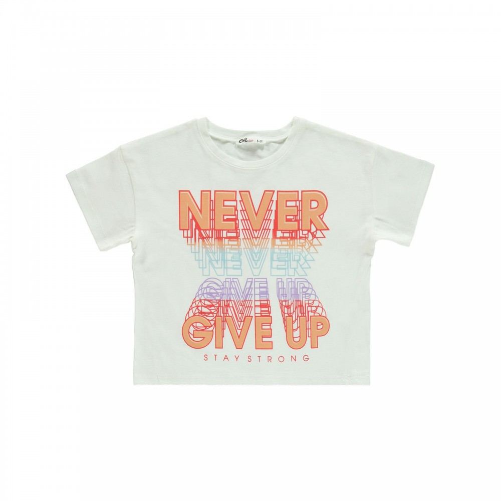 Civil Girls Παιδικό T-Shirt 6-9 Χρονών Εκρού