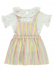 Civil Baby Girl Βρεφικό Φόρεμα 6-18 Μηνών Εκρού