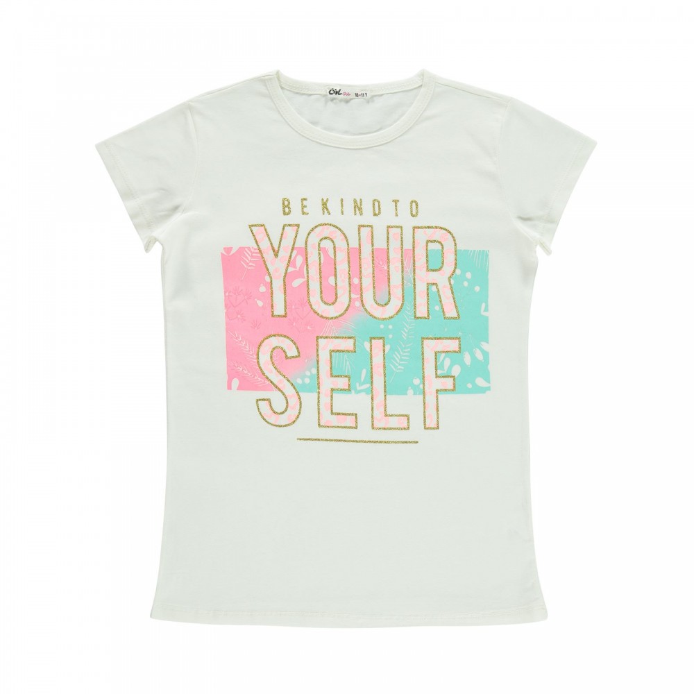 Civil Girls Παιδικό T-Shirt 10-13 Χρονών Εκρού