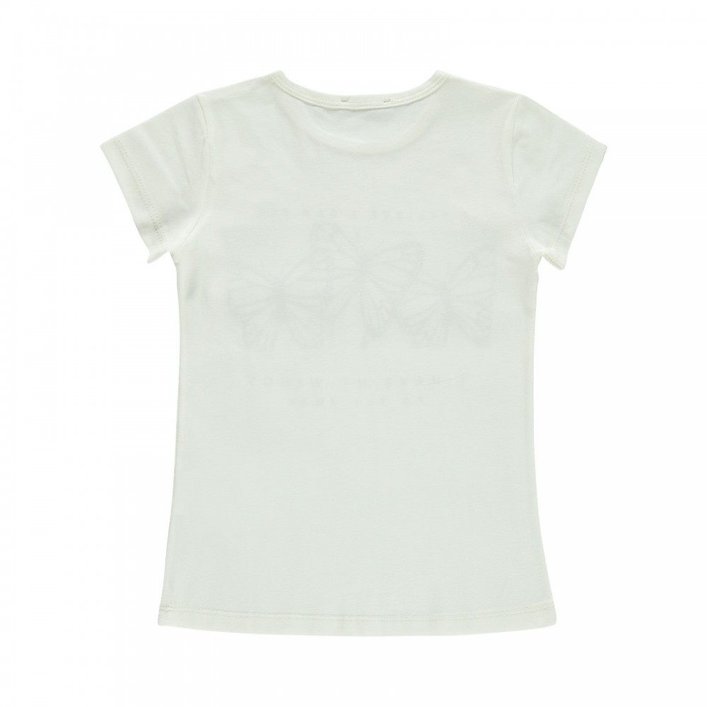 Civil Girls Παιδικό T-Shirt 6-9 Χρονών Εκρού