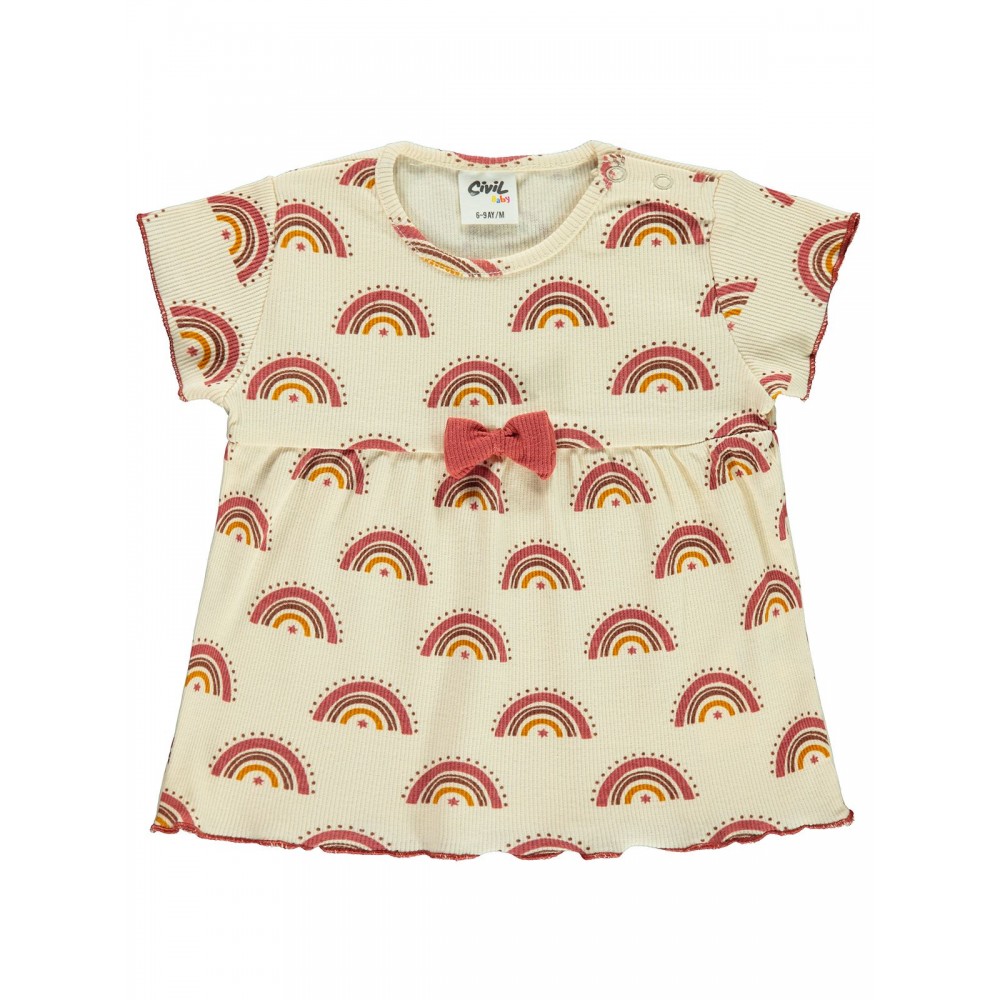 Civil Baby Girl Βρεφικό T-Shirt 6-18 Μηνών Ιβουάρ