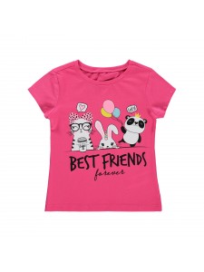Civil Girls Παιδικό T-Shirt 2-5 Χρονών Φούξια