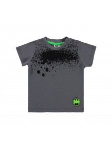 Batman Baby Boy Βρεφικό T-Shirt 6-18 Μηνών Γκρι Μελανζέ