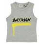 Batman Baby Boy Βρεφικό Αμάνικο T-Shirt 6-18 Μηνών Γκρι Μελανζέ