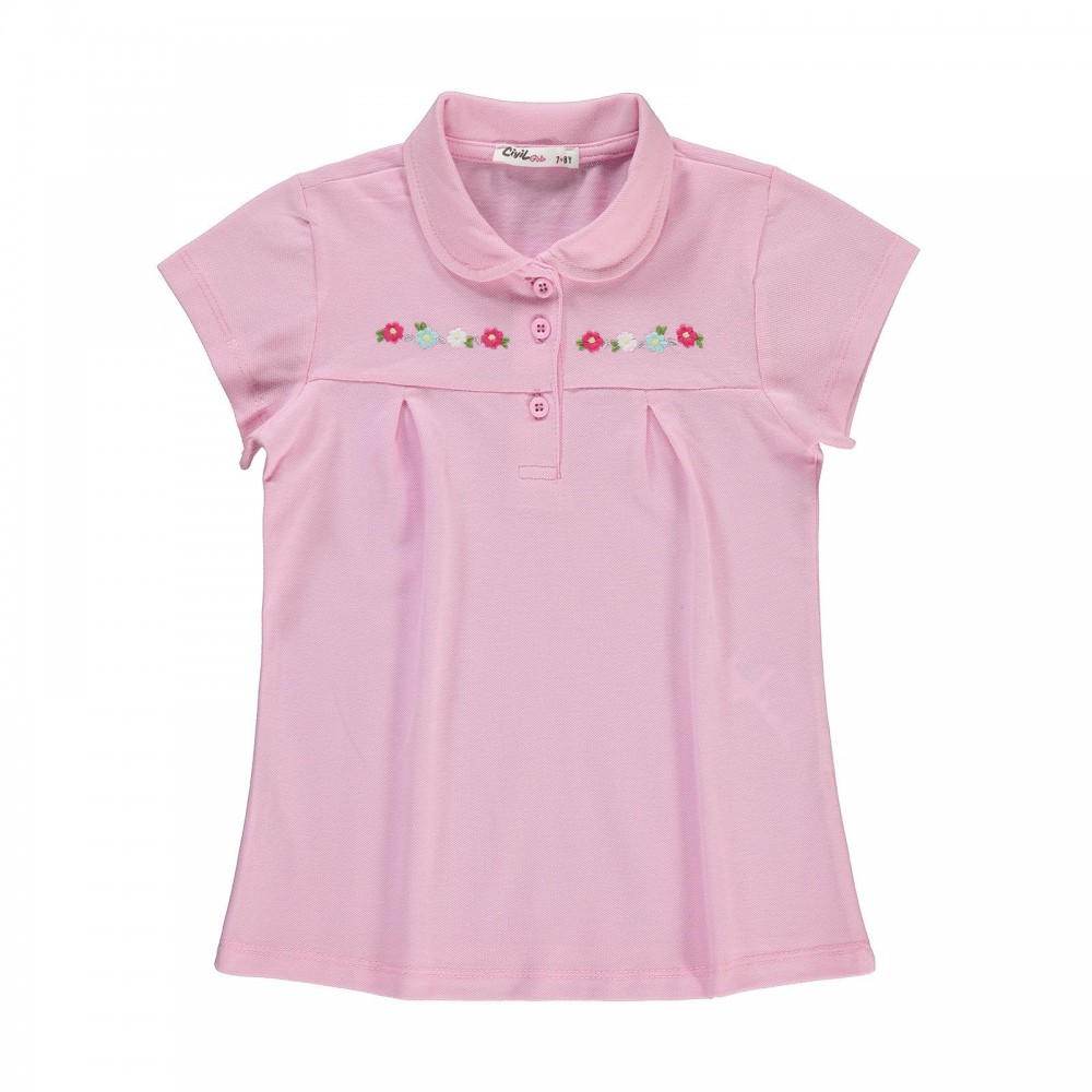Civil Girls Παιδικό T-Shirt 6-9 Χρονών Ροζ