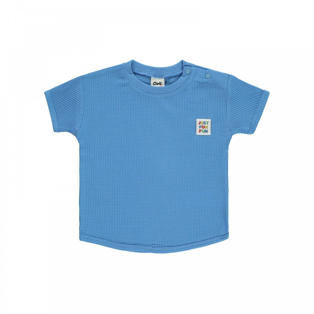 Civil Baby Boy Βρεφικό T-Shirt 6-18 Μηνών Σκούρο Μπλε