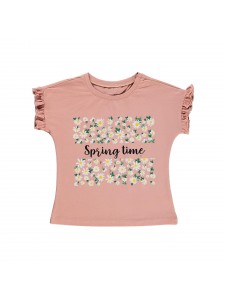 Civil Girls Παιδικό T-Shirt 2-5 Χρονών Πούδρα