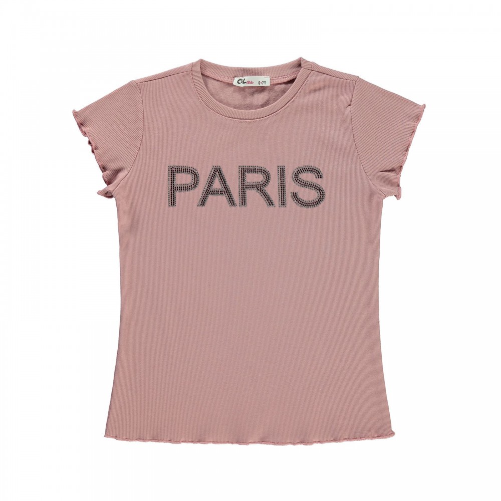 Civil Girls Παιδικό T-Shirt 6-9 Χρονών Πούδρα