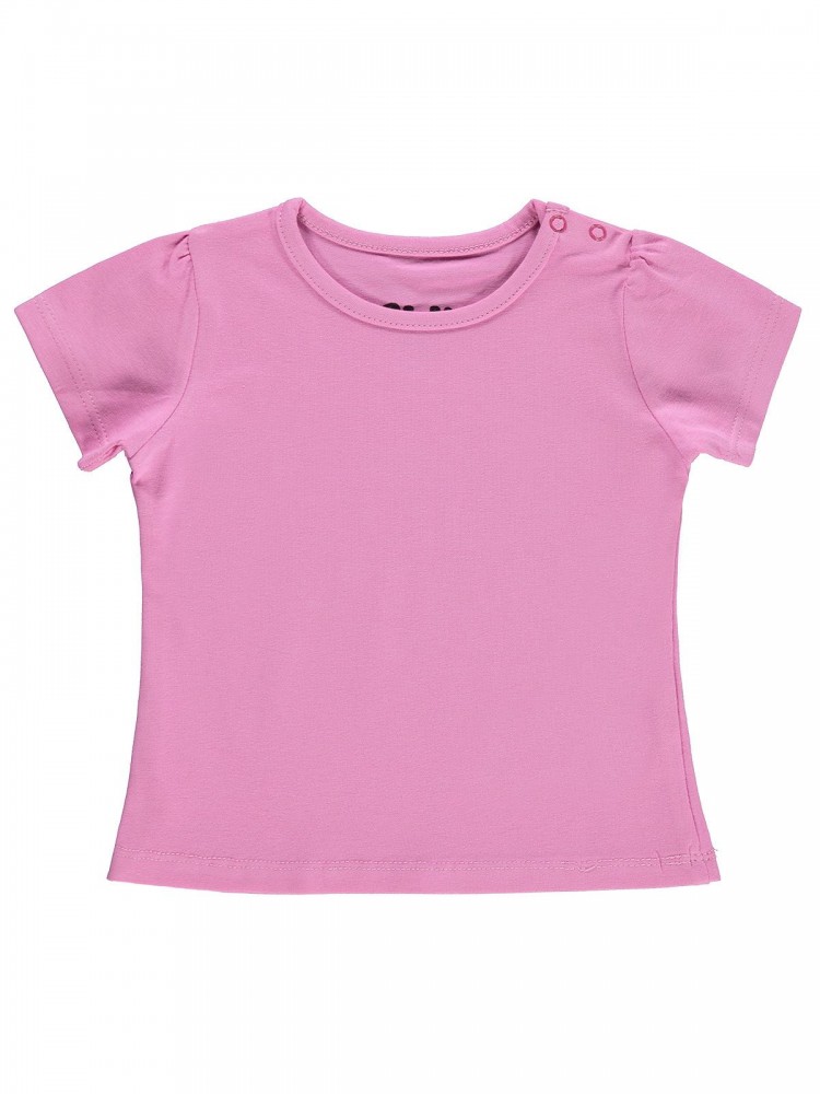 Civil Baby Girl Βρεφικό T-Shirt 6-18 Μηνών Σκούρο Ροζ