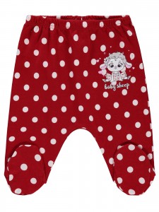 Civil Baby Βρεφικό Παντελόνι Φόρμας Με Κλειστό Ποδαράκι 1-9 Μηνών Κόκκινο