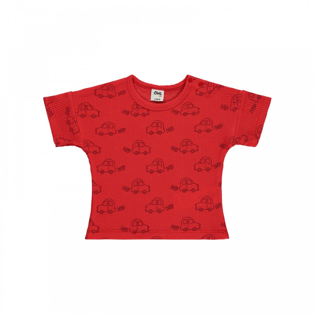 Civil Baby Boy Βρεφικό T-Shirt 6-18 Μηνών Κόκκινο