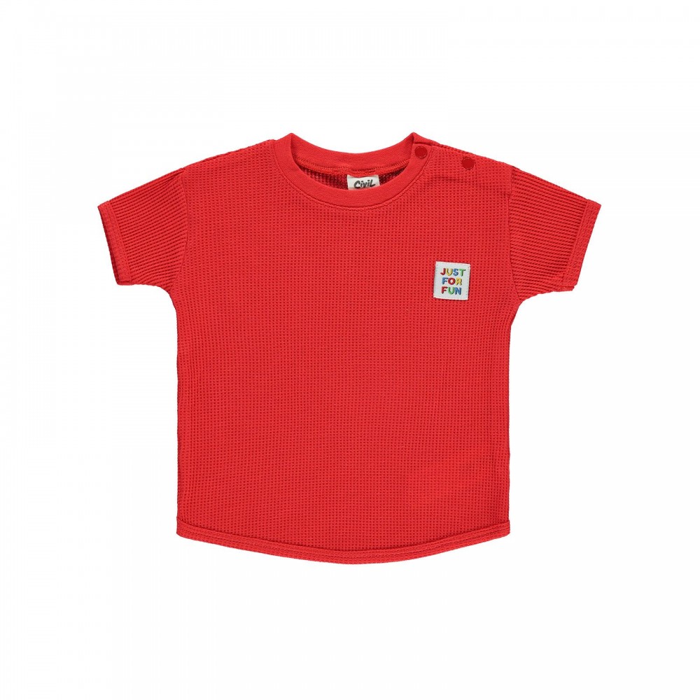 Civil Baby Boy Βρεφικό T-Shirt 6-18 Μηνών Κόκκινο